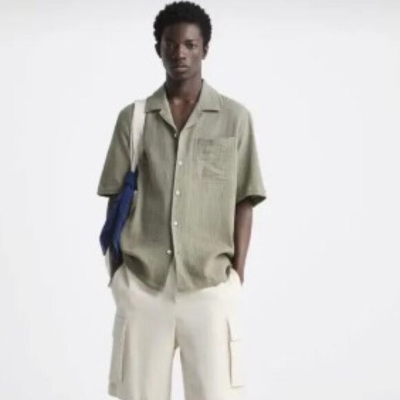 ZARA Other - ZARA SEMI-SHEER TEXTURED SHIRT SIZE M  6103/300/505